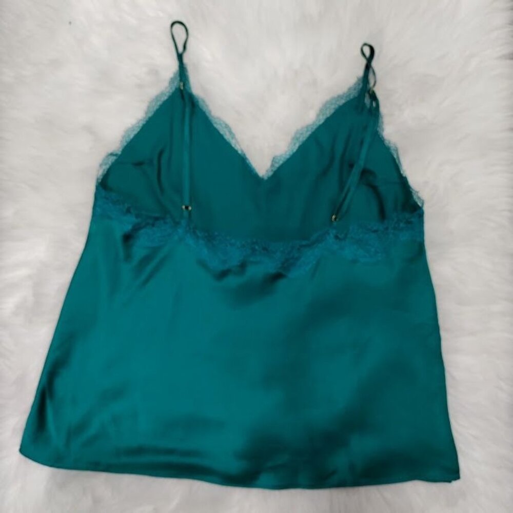 Victoria's Secret Silky Festival Boho Lacy Blue Twee Whimsy Top M - Picture 3 of 9